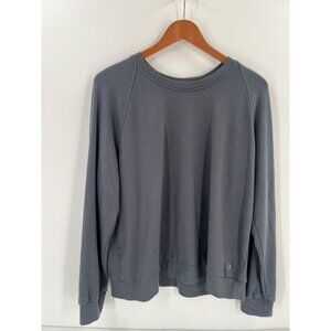 Free Fly Apparel Gray Long Sleeve Hoodie Relaxed Fit